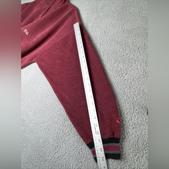 San Francisco 49ers Cadre Half-Zip Burgundy/Blk Pullover Sweater Jacket Men's XL - Picture 6 of 14